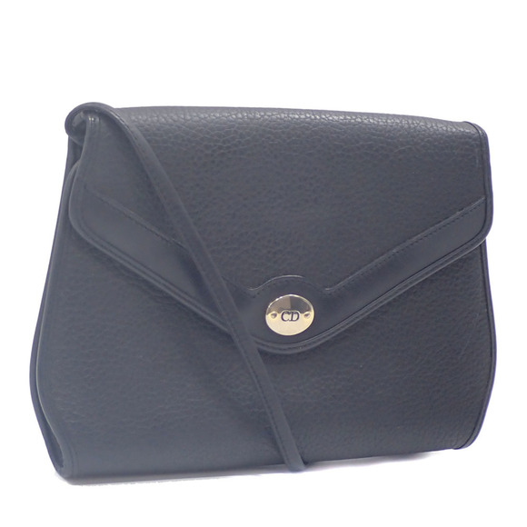 CHRISTIAN DIOR Handbags - Christian Dior Shoulder Bag Women's Black Leather